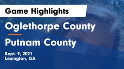 Oglethorpe County  vs Putnam County  Game Highlights - Sept. 9, 2021