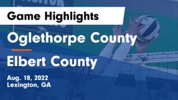 Oglethorpe County  vs Elbert County  Game Highlights - Aug. 18, 2022