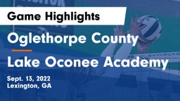 Oglethorpe County  vs Lake Oconee Academy Game Highlights - Sept. 13, 2022