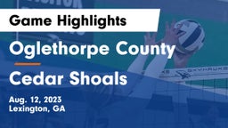 Oglethorpe County  vs Cedar Shoals   Game Highlights - Aug. 12, 2023