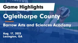 Oglethorpe County  vs Barrow Arts and Sciences Academy Game Highlights - Aug. 17, 2023