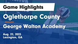 Oglethorpe County  vs George Walton Academy  Game Highlights - Aug. 22, 2023