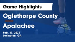 Oglethorpe County  vs Apalachee Game Highlights - Feb. 17, 2023