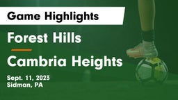 Forest Hills  vs Cambria Heights Game Highlights - Sept. 11, 2023