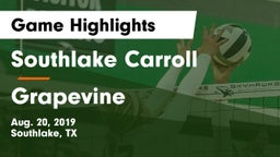 Southlake Carroll  vs Grapevine  Game Highlights - Aug. 20, 2019