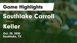 Southlake Carroll  vs Keller  Game Highlights - Oct. 20, 2020