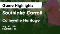 Southlake Carroll  vs Colleyville Heritage  Game Highlights - Aug. 10, 2021
