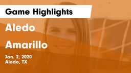 Aledo  vs Amarillo  Game Highlights - Jan. 2, 2020