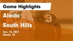Aledo  vs South Hills  Game Highlights - Jan. 15, 2021