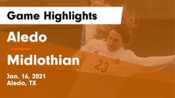 Aledo  vs Midlothian  Game Highlights - Jan. 16, 2021