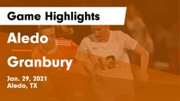 Aledo  vs Granbury  Game Highlights - Jan. 29, 2021
