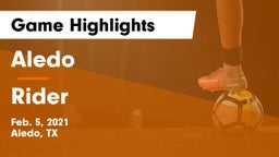 Aledo  vs Rider  Game Highlights - Feb. 5, 2021