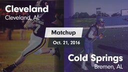 Matchup: Cleveland High vs. Cold Springs  2016
