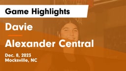Davie  vs Alexander Central  Game Highlights - Dec. 8, 2023