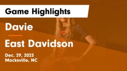 Davie  vs East Davidson  Game Highlights - Dec. 29, 2023