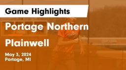 Portage Northern  vs Plainwell  Game Highlights - May 3, 2024