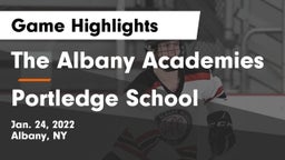 The Albany Academies vs Portledge School Game Highlights - Jan. 24, 2022