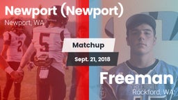 Matchup: Newport  vs. Freeman  2018