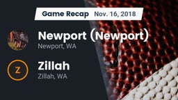 Recap: Newport  (Newport) vs. Zillah  2018