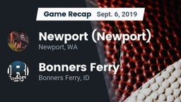 Recap: Newport  (Newport) vs. Bonners Ferry  2019