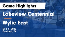 Lakeview Centennial  vs Wylie East  Game Highlights - Dec. 5, 2020