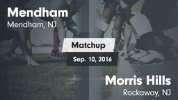 Matchup: West Morris Mendham vs. Morris Hills  2016
