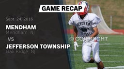 Recap: Mendham  vs. Jefferson Township  2016