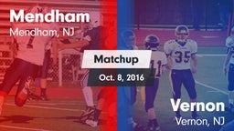 Matchup: West Morris Mendham vs. Vernon  2016