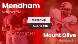 Matchup: West Morris Mendham vs. Mount Olive  2017