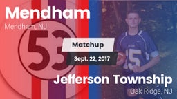 Matchup: West Morris Mendham vs. Jefferson Township  2017