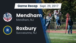 Recap: Mendham  vs. Roxbury  2017