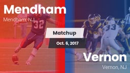 Matchup: West Morris Mendham vs. Vernon  2017