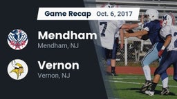 Recap: Mendham  vs. Vernon  2017