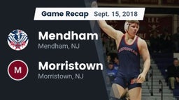 Recap: Mendham  vs. Morristown  2018