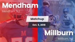 Matchup: West Morris Mendham vs. Millburn  2018