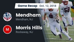 Recap: Mendham  vs. Morris Hills  2018