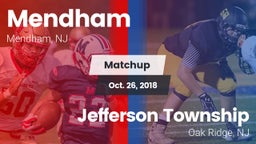 Matchup: West Morris Mendham vs. Jefferson Township  2018