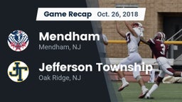 Recap: Mendham  vs. Jefferson Township  2018