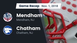 Recap: Mendham  vs. Chatham  2018