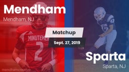 Matchup: West Morris Mendham vs. Sparta  2019
