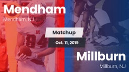Matchup: West Morris Mendham vs. Millburn  2019