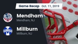 Recap: Mendham  vs. Millburn  2019