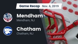 Recap: Mendham  vs. Chatham  2019
