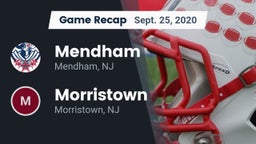 Recap: Mendham  vs. Morristown  2020