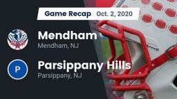 Recap: Mendham  vs. Parsippany Hills  2020