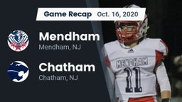 Recap: Mendham  vs. Chatham  2020