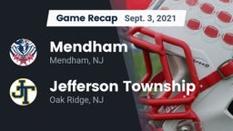 Recap: Mendham  vs. Jefferson Township  2021