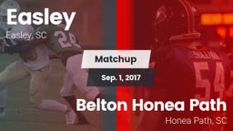 Matchup: Easley  vs. Belton Honea Path  2017