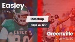 Matchup: Easley  vs. Greenville  2017