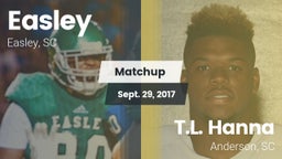 Matchup: Easley  vs. T.L. Hanna  2017